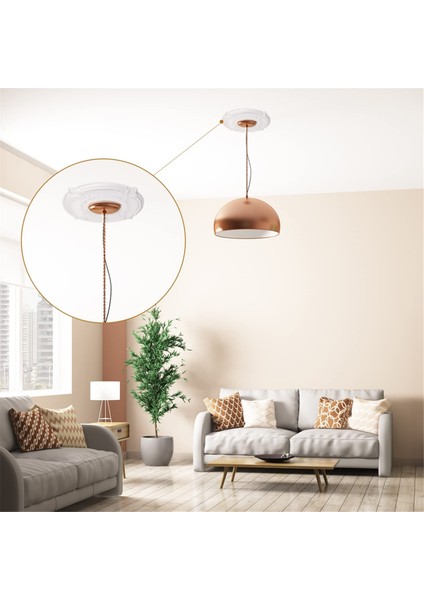 2 Adet Pu Tavan Madalyonu Dekoratif Tavan Vantilatörü Madalyonu (Yurt Dışından) indirimleri