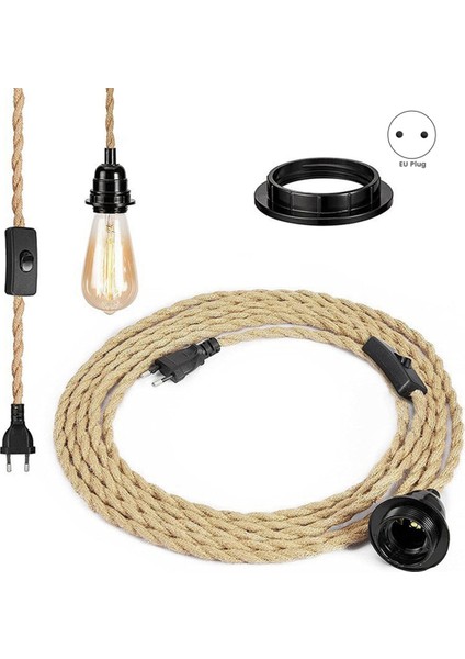 Retro Ip Avize Kablosu Ampulsüz Ab Fişi (Yurt Dışından) fiyatları