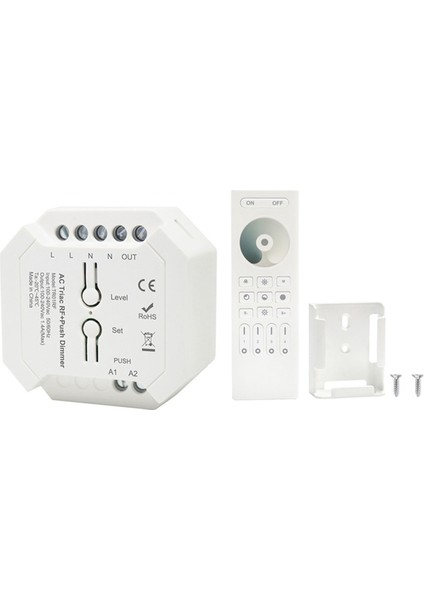 2.4g Rf Triac LED Kontrol Cihazı Akıllı Dimmer Uzaktan Kumanda 100V-240V C (Yurt Dışından)