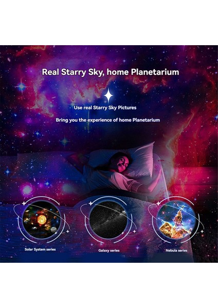 Yıldız Projektör Gece Lambası Planetarium Projektörü Çocuklar Yetişkin Hediyesi (Yurt Dışından) fiyatları