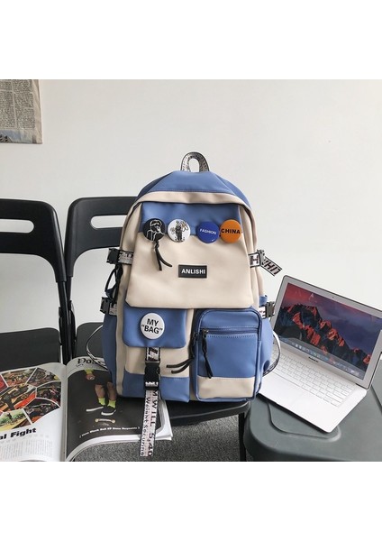 Lise Ortaokul Öğrencisi Okul Çantası Üniversite Öğrencisi Büyük Kapasiteli Ilkokul Öğrencisi Basit Bilgisayar Seyahat Sırt Çantası (Yurt Dışından)