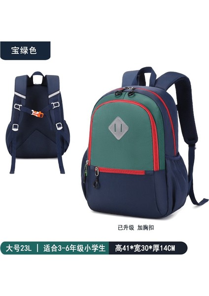Süper Hafif ve Ince Basit Sırt Çantası, 4-6. Sınıflar Için Hafif ve Yük Azaltıcı Çocuk Okul Çantası (Yurt Dışından)