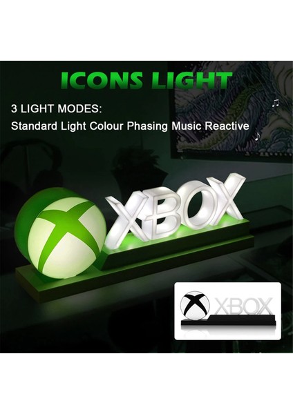 Oyun Işık Lambası X-Box Işaret Ses Kontrolü Dekoratifyeşil (Yurt Dışından) indirimleri