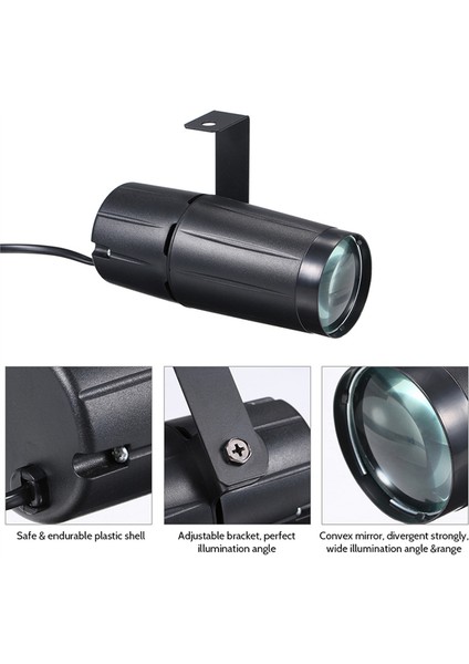 LED Işık Demeti Pinspot Aydınlatma Spot Süper Parlak Lamba A-Eu Fişi (Yurt Dışından) fırsatları