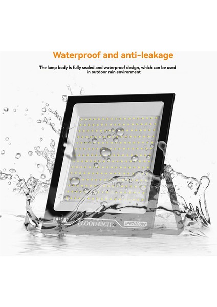 LED Projektör Sıcak Işık 200W Dış Mekan Spot Işığı IP67 Su Geçirmez (Yurt Dışından) modelleri