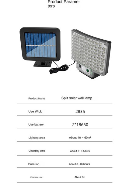 LED Güneş Enerjili Işık Açık Bahçe Dekorasyonu Güneş Enerjili 104COB Işık (Yurt Dışından) fiyatları