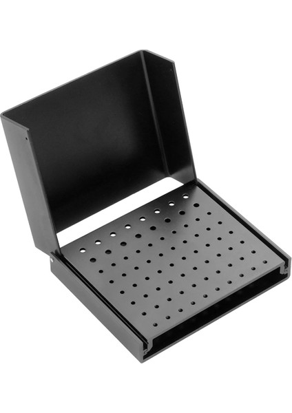 76 Delik Burs Tutucu Düzenleyici Sterilizatör Kutusu Otoklav Kutusu Siyah (Yurt Dışından)