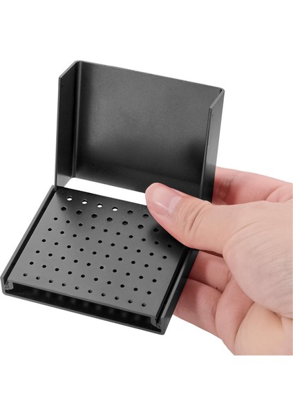 76 Delik Burs Tutucu Düzenleyici Sterilizatör Kutusu Otoklav Kutusu Siyah (Yurt Dışından) fırsatları