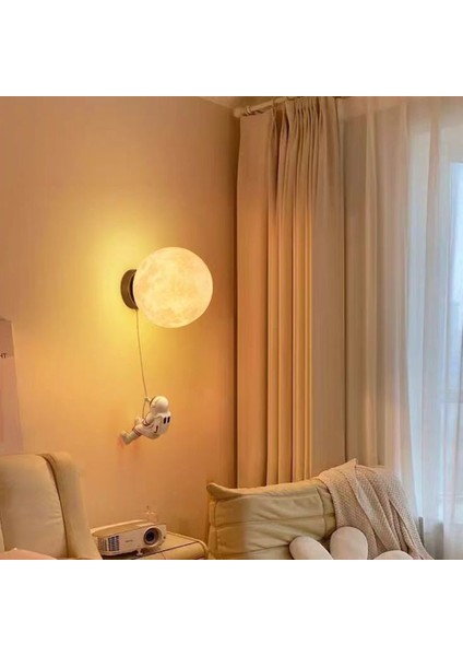 Astronot Duvar Lambası 3D Baskı Abajur LED Duvar Lambası A (Yurt Dışından) indirimleri