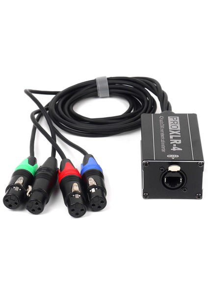 RJ45 - 4 Kanal Xlr Ses 3 Pin Ayırıcı Dişi (Yurt Dışından)