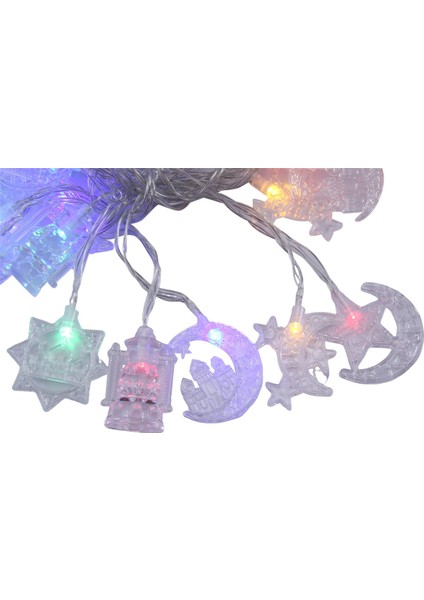 USB Sabit Işık 6 Metre 40 Lamba Arap Bayramı Saray Işıkları Dekor A (Yurt Dışından)