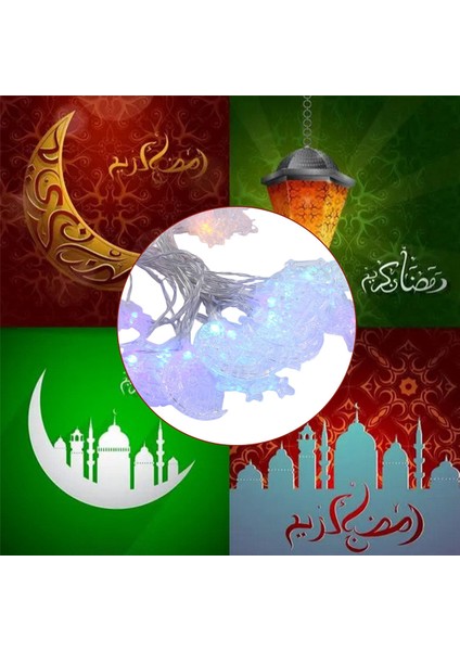 USB Sabit Işık 6 Metre 40 Lamba Arap Bayramı Saray Işıkları Dekor A (Yurt Dışından) fırsatları