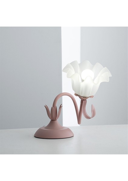 Retro Çiçek Zambak Masa Lambası Creatives Masa Lambası Abd Fişi Pembe (Yurt Dışından) fiyatları