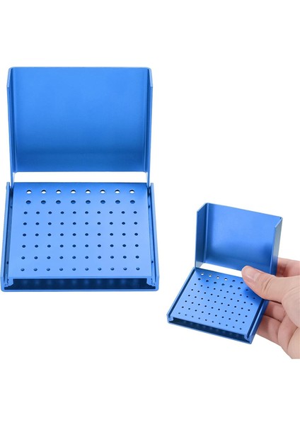 76 Delik Burs Tutucu Düzenleyici Sterilizatör Kutusu Otoklav Kutusu Mavi (Yurt Dışından) fiyatları