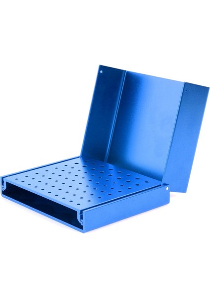 76 Delik Burs Tutucu Düzenleyici Sterilizatör Kutusu Otoklav Kutusu Mavi (Yurt Dışından) fırsatları