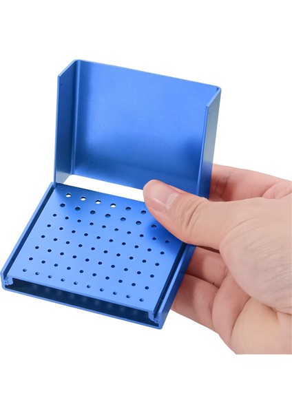 76 Delik Burs Tutucu Düzenleyici Sterilizatör Kutusu Otoklav Kutusu Mavi (Yurt Dışından) indirimleri
