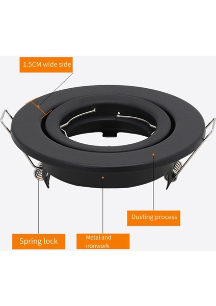 MR16 GU10 Ampul Tutucu Gömme Spot Işık Için LED Spot Çerçevesi A (Yurt Dışından) indirimleri