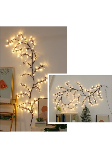 144 LED Ağaç Dalı Rattan Işıkları Uzaktan Kumanda Olmadan Ab Fişi (Yurt Dışından) indirimleri