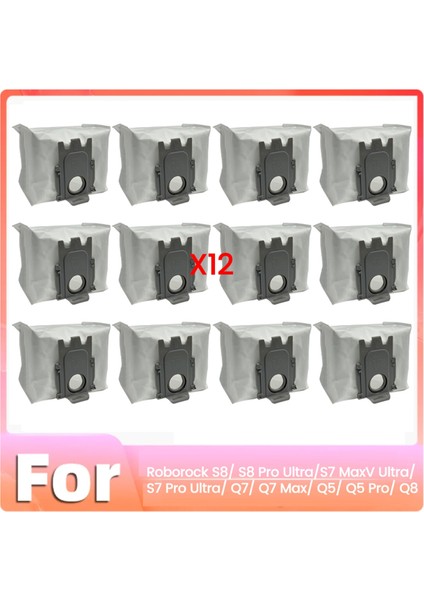 Roborock S8, S8 Pro Ultra, S7 Maxv Ultra, S7 Pro Ultra, Q7, Q7 Max, Q5, Q5 Pro, Q8 Max Vakum Aksesuarları A (Yurt Dışından)