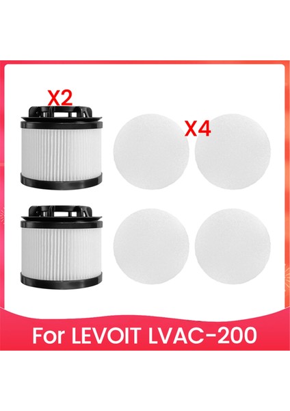 6pcs Vakum Süpürge Filtre Ekranı ve Filtre Pamuk Kiti Lvac 200 Vacu Seerleer Aksesuarları Için (Yurt Dışından)