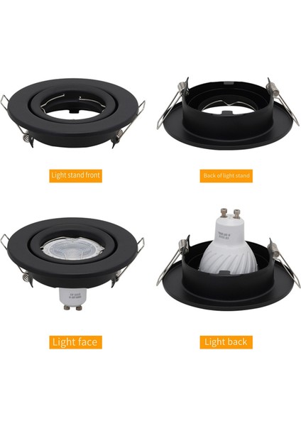 MR16 GU10 Ampul Tutucu Gömme Spot Işık Için LED Spot Çerçevesi B (Yurt Dışından) indirimleri