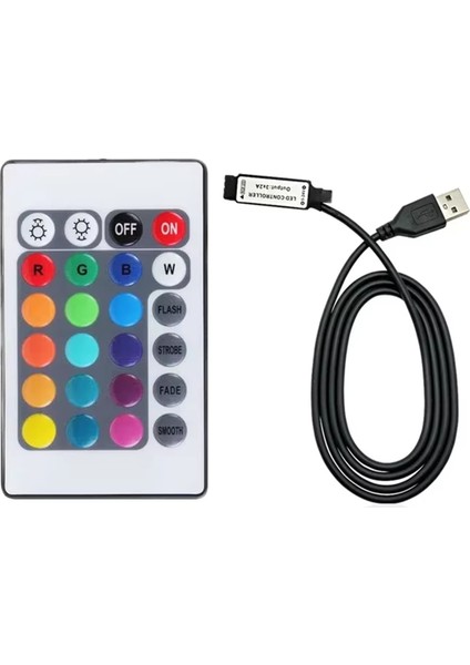 Rgb Kontrol Cihazı DC5V USB 5V 24 Tuş Rf Uzaktan Kablosuz Kontrol Cihazı (Yurt Dışından) fırsatları