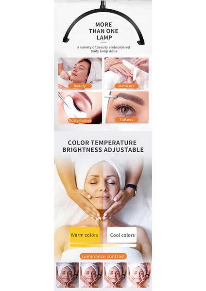 20W 16 Inç U Şeklinde LED Yarım Ay Güzellik Lambası Halka Lamba Beyaz Abd Fişi (Yurt Dışından) modelleri