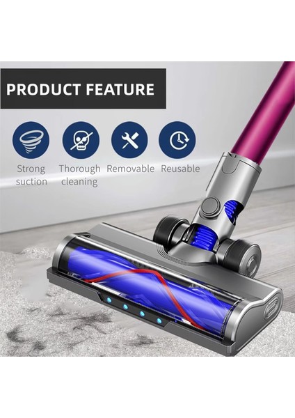 Dyson Sert Ahşap Zemin Aparatı Için 1 Adet Doğrudan Tahrikli Vakum Başlığı (Yurt Dışından) modelleri