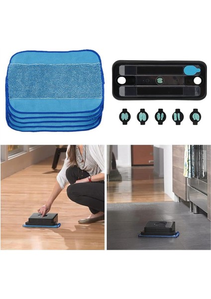 Rezervuar Pad Seti, Irobot Braava Için Paspas Padleri 380 380T 320 Mint 4200 5200 Vakum Süpürge Yedek Parçaları (Yurt Dışından) indirimleri