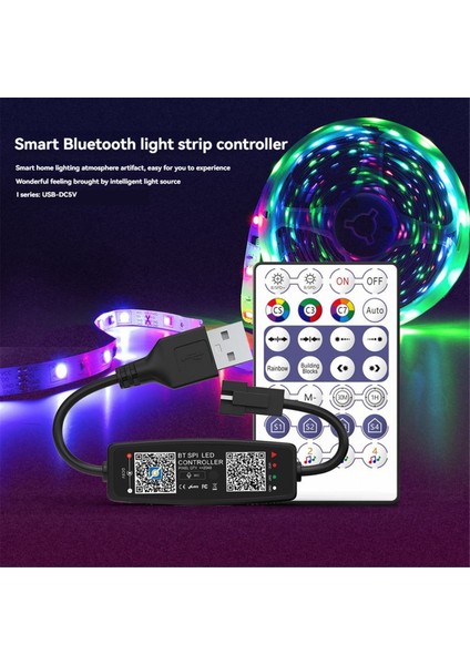 WS2812B Kontrol Cihazı Uzaktan Kumanda Müzik App Kontrolü USB 5V (Yurt Dışından) modelleri