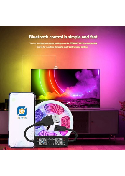 WS2812B Kontrol Cihazı Uzaktan Kumanda Müzik App Kontrolü USB 5V (Yurt Dışından) indirimleri