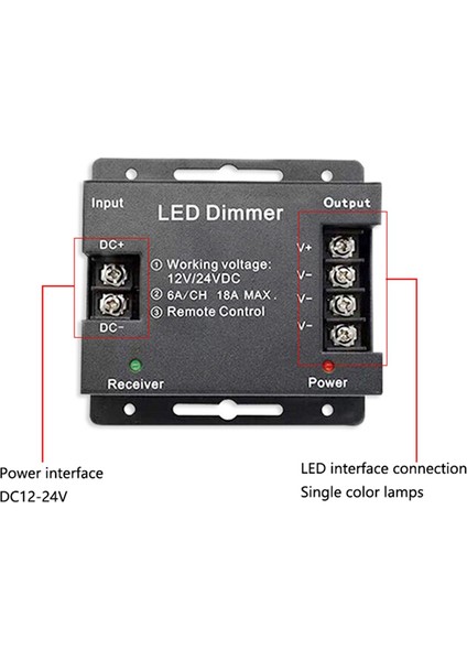 Kontrolör Dimmer 12V 24V Rf Kablosuz Dokunmatik Uzaktan Kumanda ile (Yurt Dışından) indirimleri
