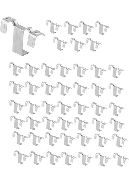 50 Adet 35MM Güneş Paneli Fotovoltaik Su Kılavuz Klipsi Paslanmaz Çelik (Yurt Dışından)