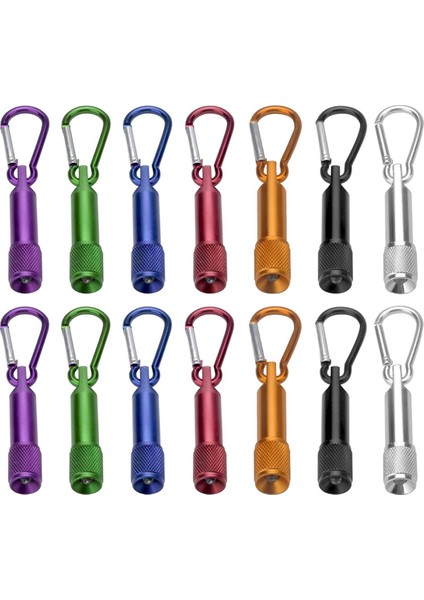 14 Adet Mini El Feneri Anahtarlık LED Anahtar Kolye El Feneri Küçük El Lambası (Yurt Dışından)