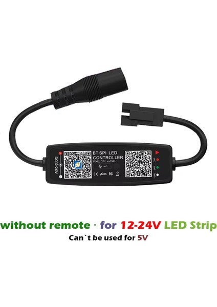 LED Bluetooth Müzik Kontrol Cihazı Piksel Işık Şeridi Için Dc 12V-24V (Yurt Dışından) modelleri