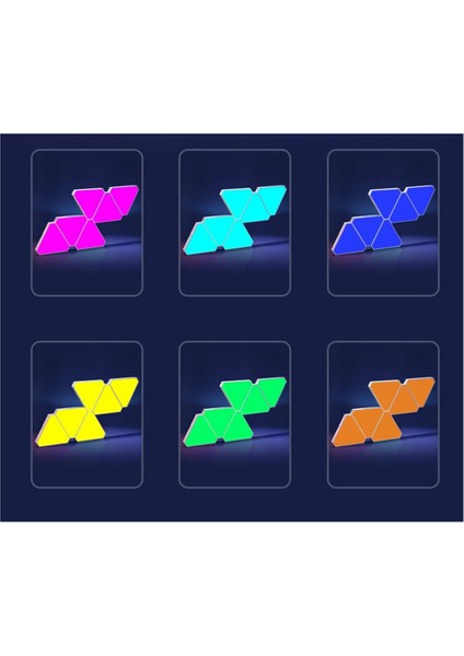 Abd Fişli LED Rgb Üçgen Duvar Lambası A (Yurt Dışından) fırsatları