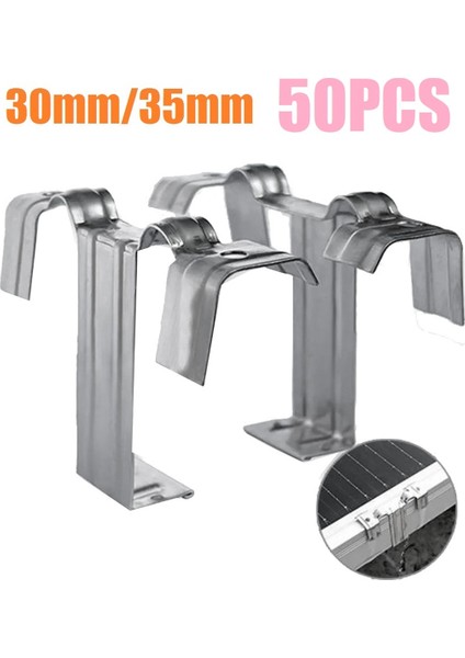 50 Adet 30MM Güneş Paneli Fotovoltaik Su Kılavuz Klipsi Paslanmaz Çelik (Yurt Dışından) fırsatları