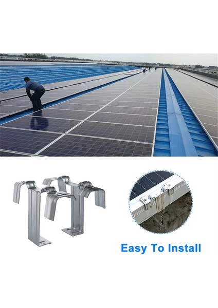 50 Adet 30MM Güneş Paneli Fotovoltaik Su Kılavuz Klipsi Paslanmaz Çelik (Yurt Dışından) indirimleri