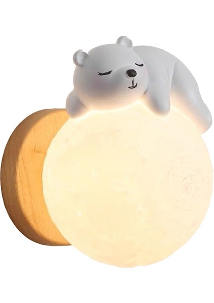 Kısılabilir Kablolu Modern LED Duvar Lambası Duvara Monte Lamba Beyaz B (Yurt Dışından)