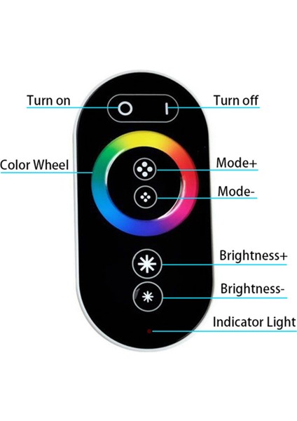 Rgb Şerit Için LED Rf Uzaktan Kumanda Rgb Kontrol Cihazı 10AKANAL (Yurt Dışından) modelleri