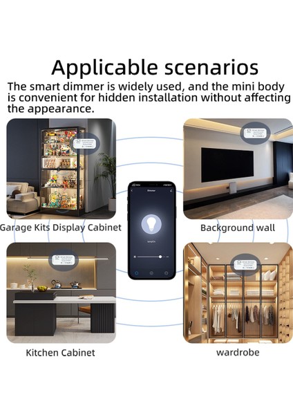 Tuya Wifi Akıllı Dimmer Zamanlama Anahtarı (Yurt Dışından) modelleri