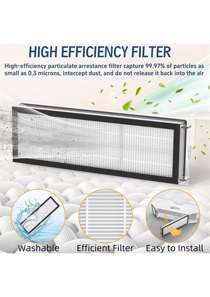 Vorwerk Kobold Için 5 Pcs VR200 VR300 Vakum Süpürge Aksesuarları Silin Yan Fırça Hepa Filtre Ultra Dayanıklı Aksesuarlar (Yurt Dışından) modelleri