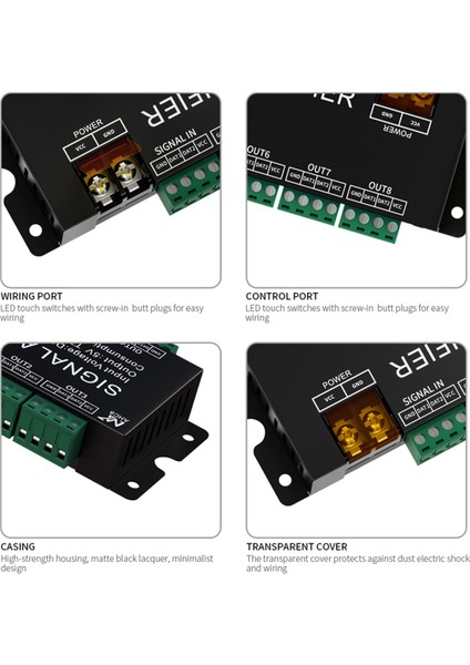 8ch LED Şerit Sinyal Amplifikatörü WS2812 5V Spı Ttl Sinyal Çıkışı (Yurt Dışından) indirimleri