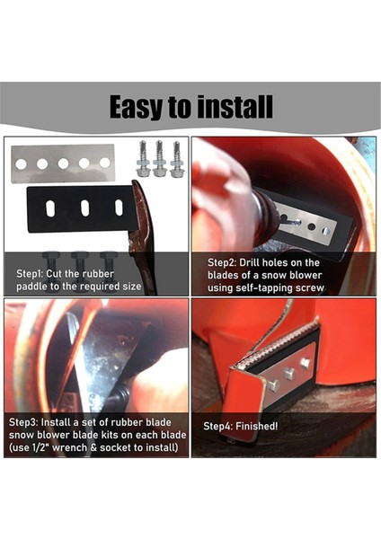 38 Inç Evrensel Kar Üfleyici Pervane Modifikasyon Kiti (Yurt Dışından) modelleri