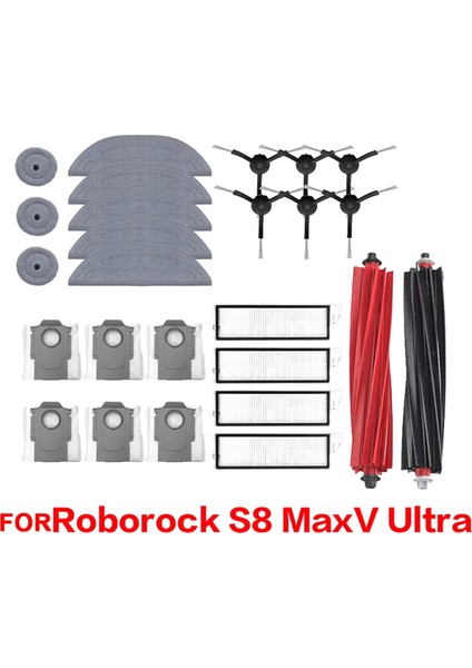 Roborock S8 Maxv Aksesuarları Robot Süpürge Yedek Parçaları (Yurt Dışından)
