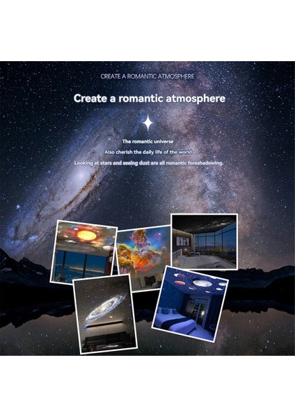 Projektör Gece Lambası Planetaryum Projektörü 360 Döndürme Projektör Lambası (Yurt Dışından) modelleri
