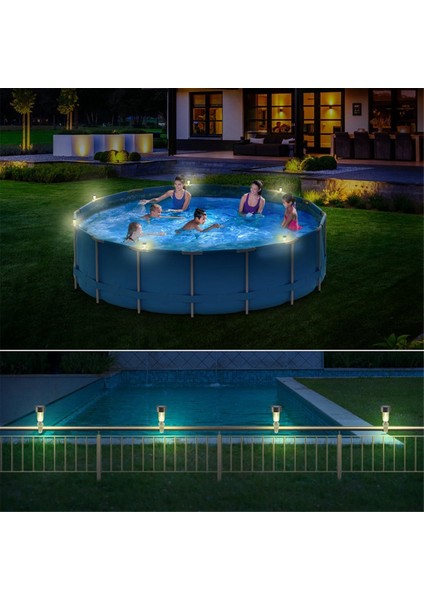 10 Paket LED Güneş Enerjili Lamba Su Geçirmez Havuz Işıkları (Yurt Dışından) fırsatları