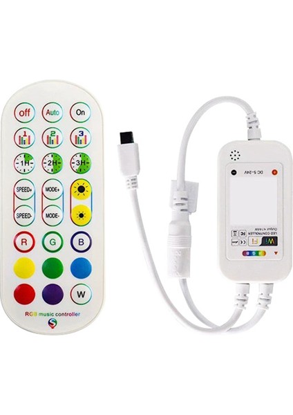 24KEYS Rgb LED Kontrol Ünitesi Tuya LED Şerit Kontrol Ünitesi Müzik Kontrol Ünitesi (Yurt Dışından)