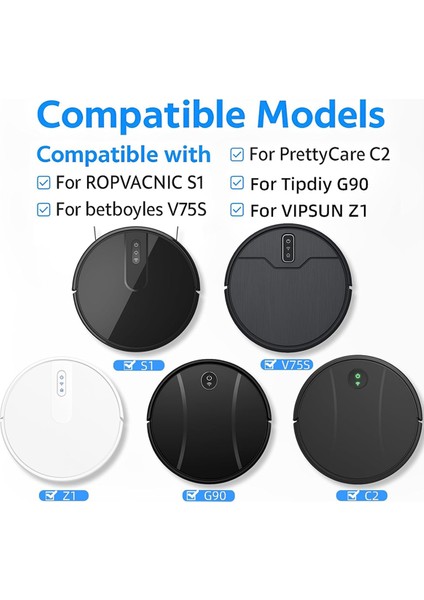 Filtreler Fırçalar Ropvacnic Için Paspas Pedleri Tipdiy Için G90 Için Vıpsun Z1 Için Betboyles V75S Vakum Eki (Yurt Dışından) indirimleri