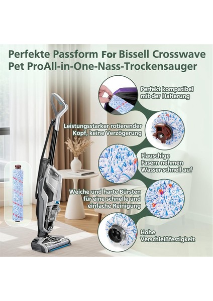 Bissell Crosswave Için Çok Yüzeyli Fırçalar 1868 + Filtreler 1866 (Yurt Dışından) fırsatları
